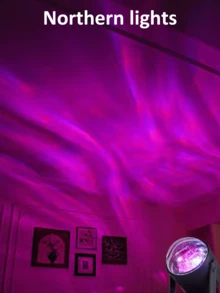 LED Mini Magic Ball Projection Light Stage Light Colorful Rotating Magic Ball Atmosphere Light Starry Sky Light Dreamy Romantic Room Photo Shooting Festival Birthday Gift For Others - Multicolor - View 6