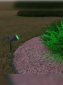 Solar betriebene LED Gartenleuchten, solar betrieben, ohne Verkabelung, für Garten, Park, Rasen, Landschaftsgestaltung, Baumbeleuchtung, laden sich tagsüber auf, leuchten nachts