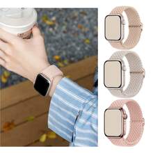 3 paquetes de correa elástica trenzada y ventilada compatible con Apple Watch Series 11 de 42 mm y 46 mm para hombres y mujeres, estilos deportivos y de ocio compatibles con Ultra de 49 mm, 45 mm, 44 mm, 46 mm, 42 mm, 41 mm, 40 mm y 38 mm, Ultra 2/Ultra, correa de nailon elástico tejido suave y casual, compatible con cierre de bucle único ajustable Series 11/10/9/8/7/6/5/4/3/2/1/SE