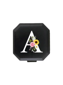 Tragbare Fach-Pillenbox, Rose, Gänseblümchen, Sonnenblume, A-Z Buchstaben Muster, tragbare medizinische Erste-Hilfe-Ausrüstung, 6-Fach Kapsel Aufbewahrungsbox, Reise Pillenbox, Pillenbox, 6-Gitter Tabletten Organizer, Reise Mini Pillenbox, feuchtigkeitsgeschützte Pille und Vitamin Behälter Spender, Medikamenten Aufbewahrungstasche, Reise Medizin Organizer, Outdoor Reise Essentials - Verschiedenfarbig - Übersicht 16