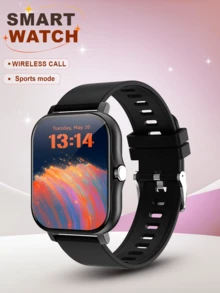 1 حزام ساعة ذكية من السيليكون، ساعة نسائية، إصدار محسّن مع سوار إضافي واحد، اتصال لاسلكي، عداد خطوات، تتبع السعرات الحرارية، أوضاع رياضية متعددة، كاميرا عن بعد، التحكم في الموسيقى، إنذار، تذكير المكالمات والرسائل، شاشة لمس كاملة 1.83 بوصة، متوافقة مع الهواتف الذكية، مناسبة كهدية عيد الميلاد أو هالوين، يناسب الجنسين - متعدد الألوان - مشاهدة 2