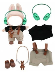 Doll Clothes For LABUBU Outfit Set (Doll Not Included), Suitable For 17cm Doll Clothes/Accessories, Doll Collection Clothing, 17cm Doll Bags And Accessories, Rag Doll Clothes - Multicolor - View 12