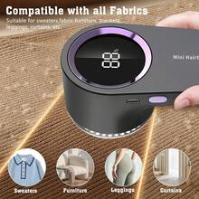 Portable Hair Remover, USB Rechargeable Fabric Trimmer With Battery Level Display, Suitable For Home And Travel, Christmas Gift, Fabric Care, Garment Beauty, Handheld Device, Fashionable Trimmer, High-Quality Blades, Durable Design, Multi-Mode Trimmer, Great Gift, Essential For Fashion Enthusiasts - Multicolor - View 4