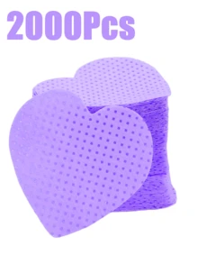 2000/1000/200pcs Nail Cleaning Wipes - Professional Lint-Free Nail Polish Remover Pads, UV Gel Cleansing Tissues, Unscented Manicure Prep And Finishing Cleaning Tool (Purple Heart) - Purple - View 13