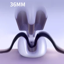 36mm Ceramic Coated Curling Iron, Adjustable Temperature Curling Wand, Creates French Curl And Waves, Christmas Gift, New Year Gift, French Wave Styler For Voluminous Curly Hair, Women Gift, Mother's Day Gift - EU C Type Plug(220-240V) - View 4