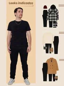 Vicio Fatal Men's Straight Twill Tex Denim Pants Plus Size Premium Social Fabric With Lycra High Durability And Comfort Casual Streetwear Balloon Bag Everyday - 黑色 - 查看 4