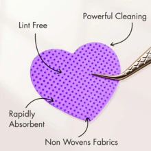 2000/1000/200pcs Nail Cleaning Wipes - Professional Lint-Free Nail Polish Remover Pads, UV Gel Cleansing Tissues, Unscented Manicure Prep And Finishing Cleaning Tool (Purple Heart) - Purple - View 5