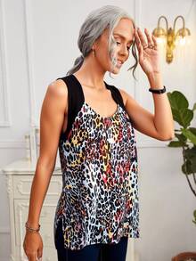 Women Tank Tops & Camis - Black and White - View 2