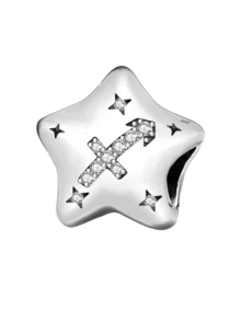 1pc Exquisite 12 Zodiac Sign Pendant Bead, Suitable For Women To Wear, Can Be Used For DIY Jewelry Making Such As Bracelets And Bangles, An Excellent Gift For Girlfriend - Star Constellation - View 15