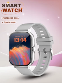 1 حزام ساعة ذكية من السيليكون، ساعة نسائية، إصدار محسّن مع سوار إضافي واحد، اتصال لاسلكي، عداد خطوات، تتبع السعرات الحرارية، أوضاع رياضية متعددة، كاميرا عن بعد، التحكم في الموسيقى، إنذار، تذكير المكالمات والرسائل، شاشة لمس كاملة 1.83 بوصة، متوافقة مع الهواتف الذكية، مناسبة كهدية عيد الميلاد أو هالوين، يناسب الجنسين - متعدد الألوان - مشاهدة 5