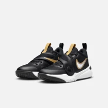 Nike Zapatillas de baloncesto para mujer Nike de diseño con cierre de velcro, de fácil deslizamiento y ligeras, con suela de goma duradera, soporte cómodo, para deportes al aire libre. Zapatillas de baloncesto de media caña versátiles en negro y blanco, con estilo y practicidad. DV8996-004