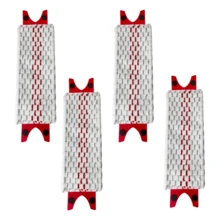 1/2/3/4pcs (Mop Not Included) Replacement Mop Pads Compatible With Ultramax Turbo 2-In-1 Mop, Easy Assembly, Reusable Washable Super Absorbent Microfiber Cleaning Cloth Suitable For Bathroom And Kitchen, Christmas & Halloween - Red Gray - View 8