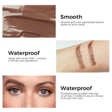 SACE LADY 3D Eyebrow Gel Long Lasting 24 Hours Waterproof Smudge-Proof Tinted Brow Cream Makeup Kit - Dark Brown - Xem 2