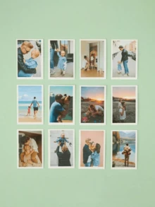 1/5/10 件，艺术定制文字和照片 - 为他/她定制周年纪念和情人节礼物 | 为男朋友、女朋友、最好的朋友提供的独特浪漫礼物 | 生日、周年纪念日的真挚礼物 | 可直接装裱的爱情故事艺术 - 2x3inch-照片 - 查看 8