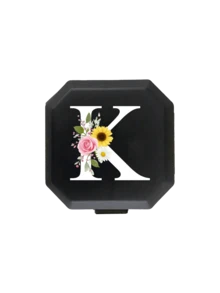 Tragbare Fach-Pillenbox, Rose, Gänseblümchen, Sonnenblume, A-Z Buchstaben Muster, tragbare medizinische Erste-Hilfe-Ausrüstung, 6-Fach Kapsel Aufbewahrungsbox, Reise Pillenbox, Pillenbox, 6-Gitter Tabletten Organizer, Reise Mini Pillenbox, feuchtigkeitsgeschützte Pille und Vitamin Behälter Spender, Medikamenten Aufbewahrungstasche, Reise Medizin Organizer, Outdoor Reise Essentials - Verschiedenfarbig - Übersicht 22