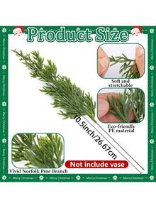 180cm Versatile Christmas Pine Tree Wreath, Realistic Norfolk Pine Garland, Rattan-Based, Perfect For Christmas, All Room Types, Indoor & Outdoor Holiday Decor Christmas Decorations Winter Room Decor