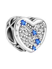 1 pieza Exquisito colgante con el signo del zodíaco, adecuado para que las mujeres lo usen, se puede utilizar para hacer joyas DIY como pulseras y brazaletes, un excelente regalo para la novia - Cuentas de constelación en forma de corazón - Ver 20