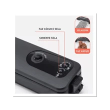 Portable Vacuum Sealing Machine Food Packaging Machine Bivolt Immediate Shipping - Black - View 5