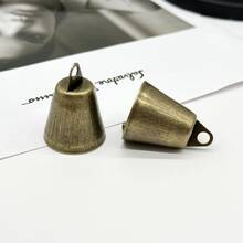 Conjunto de 5 Sinos de Natal Vintage em Bronze - Sinos de Porta em Metal com Tema de Papai Noel, Ideais para Decoração de Casa e Festas, Decorações de Natal, Decoração de Inverno para Ambientes, Presentes de Natal