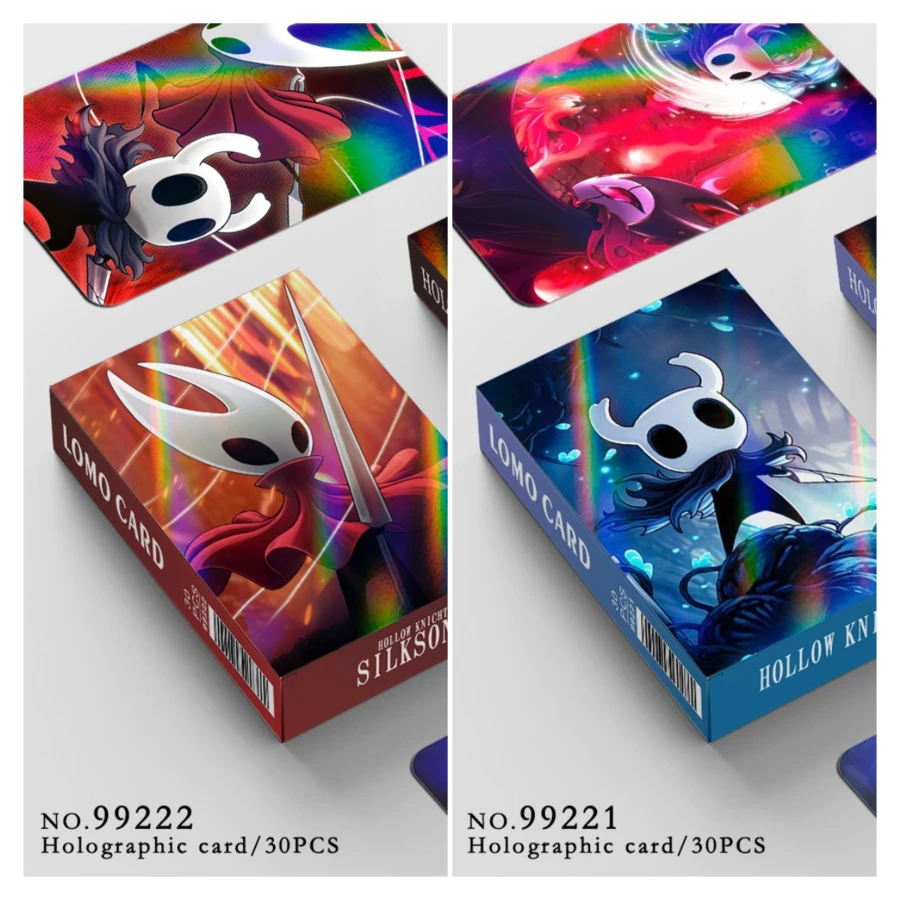 30pcs Hollow Knight Laser Cards, Collectible Trading Cards, Action Adventure Game Photo Cards, Halloween & Christmas Gift