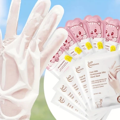 10片装 羊奶烟酰胺猫爪手膜 40克/对 丝滑保湿滋养 适用于干燥、粗糙、皲裂肌肤 男女适用 生日圣诞礼物