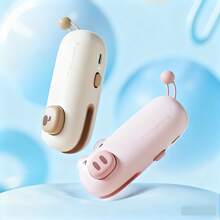 Cute Cartoon Mini Sealer Home Use Small Plastic Sealing Machine Portable Heat Sealing Clamp Food Plastic Sealing Tool Battery Capacity: 400mAh