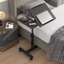 Mesa de noche giratoria y abatible, escritorio ajustable en altura y móvil, mesa lateral sencilla para dormitorio, escritorio pequeño para computadora - Multicolor - Ver 1