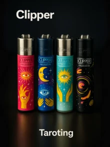 Original Clipper Lighter Rechargeable Collectible Reusable And Economical | Use At Home, Kitchen, Lighting Candles, Barbecue, Camping, Travel And Decoration - 塔羅牌 - 查看 1