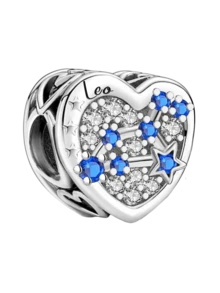 1 pieza Exquisito colgante con el signo del zodíaco, adecuado para que las mujeres lo usen, se puede utilizar para hacer joyas DIY como pulseras y brazaletes, un excelente regalo para la novia - Cuentas de constelación en forma de corazón - Ver 16
