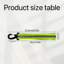 2 Stücke Handschuhe mit reflektierendem Rand und Sicherheitsgurt mit Drehverschluss