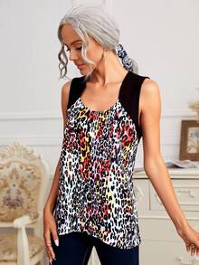 Women Tank Tops & Camis - Black and White - View 3