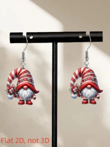 Hoa tai mặt dây chuyền hình ông già Noel đỏ thanh lịch 2D quyến rũ, phong cách thiết kế tinh tế, acrylic phẳng in hai mặt, quà tặng hoàn hảo cho Halloween, Lễ tạ ơn, Giáng sinh, Ngày lễ tình nhân, kỷ niệm, sinh nhật, ngày lễ, đa năng cho kỳ nghỉ, tiệc tùng, đeo hàng ngày - Nhiều màu - Xem 8