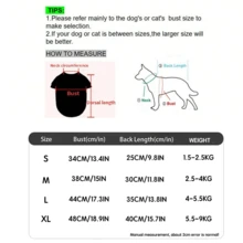 1 件宠物秋冬字母印花保暖羊毛衫，适合中小型宠物的狗/猫衣服 - 彩色 - 查看 9