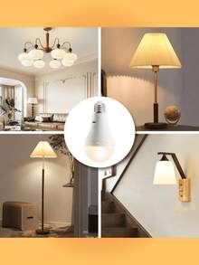 1 bóng đèn LED sạc lại được, cổng USB, thích hợp cho các gian hàng ngoài trời, cắm trại, câu cá, đèn LED di động, điều khiển từ xa với 3 màu, màu RGB, pin dung lượng lớn, thời gian sử dụng cực lâu, cổng Type-C, ổ cắm E27, tương thích với hầu hết các thiết bị chiếu sáng gia đình. - nhiều màu - Xem 3