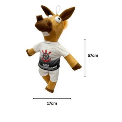 Boneco de Pelúcia Cavalinho de Time Futebol 45cm