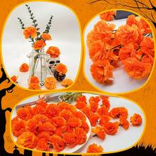 100 semillas flor de caléndula decoración día Halloween jardín ornamento exterior colores brillantes fácil germinación resistente únicos - Naranja - Ver 11