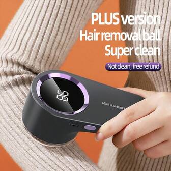 USB Rechargeable Fabric Shaver - A Powerful Electric Hair Remover With An LED Display For Precise Cutting, A Portable Fuzz And Pilling Trimmer, Suitable For Sweaters, Clothes, Bedding, And Furniture, The Perfect Christmas Gift