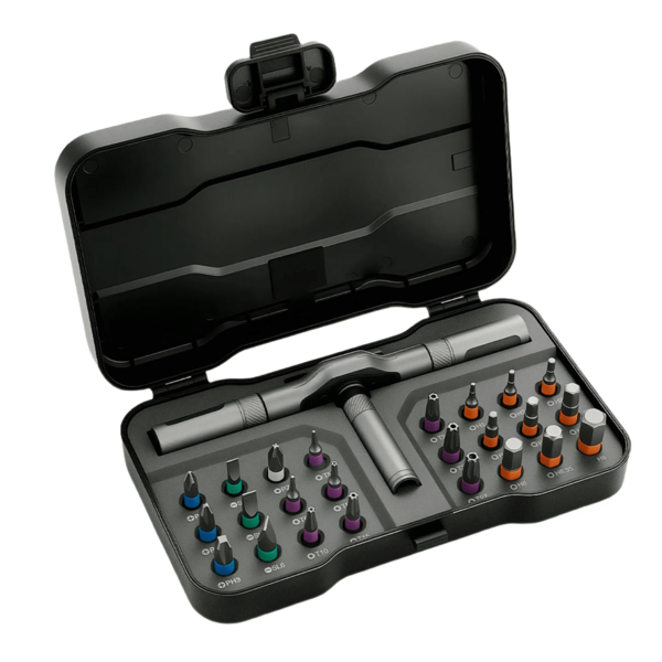 24in1 Magnetisches Schraubendreherset, DIY Ratsche Mini Schraubendreherset, abnehmbarer selbstmontierender Präzisions-Schraubendrehersatz, magnetisches DIY PräzisionsWerkzeug-Set für PC, Handy, Uhr, Fahrrad