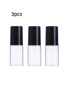 زجاجات رول-أون بسعة 1مل/2مل/3مل، زجاجات لتعبئة العطور، زجاجات لعينات الزيوت الأساسية، زجاجات زجاجية شفافة، مناسبة للعمل والسفر والمناسبات الأخرى