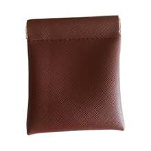 复古框架金属扣钱包 - 多功能迷你钱包，可装无线耳机、钥匙、硬币和卡片，男女通用迷你收纳包 - 彩色 - 查看 17