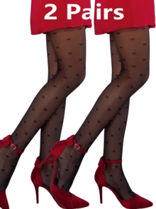 1 Stück Damen Große Größen hautfreundliche sexy Schmetterling Muster glatte schwarze Strumpfhose für Kleider, als Weihnachtsgeschenk