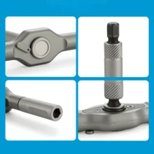 Conjunto de chaves de fenda magnéticas 24 em 1, conjunto de mini chaves de fenda com catraca faça você mesmo, kit de chaves de fenda de precisão removíveis e de automontagem, kit de ferramentas de precisão magnéticas faça você mesmo para PC, celular, relógio, bicicleta