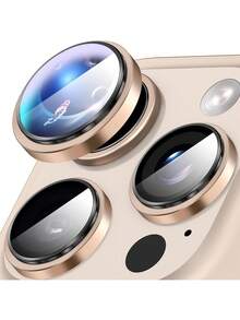 3pcs Lens Protector Film, Compatible With Apple 17/17Pro/17Promax/17Air/16e/16/16Pro/16Plus/15/15Promax/14/13/12/11/Pro/Promax Series, 9H Hardness, Fashionable , Anti-Scratch Lens Film - Brown - View 9