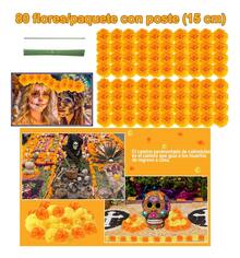 100 semillas flor de caléndula decoración día Halloween jardín ornamento exterior colores brillantes fácil germinación resistente únicos - Naranja - Ver 6