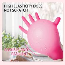 100pc Disposable Nitrile 4-Mil Latex Free Tattto Nail Hair Salon Cleaning Gloves - 粉色 - 查看 5