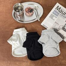 1 件宠物秋冬字母印花保暖羊毛衫，适合中小型宠物的狗/猫衣服 - 彩色 - 查看 3