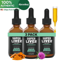 Abronikey SuperBonsai Super Liver Support | Milk Thistle Liquid Herbal Supplement | Plant-Based Daily Wellness Formula | 9-Month Supply - 3瓶 - 查看 1