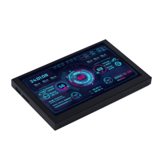 TURMO 5-Inch IPS Full View USB Monitor, Desktop Computer Status Monitor, No Installation Required