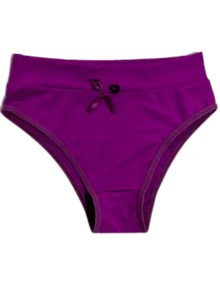 Kit Calcinha Com 5 Cintura Alta Lingerie Feminina Cós Alto Segura Barriga Conforto Langerie Íntima - Multicolorido - Visão 8
