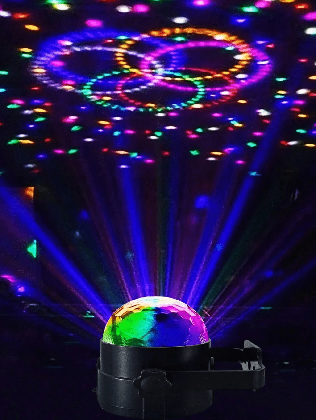LED Mini Magic Ball Projection Light Stage Light Colorful Rotating Magic Ball Atmosphere Light Starry Sky Light Dreamy Romantic Room Photo Shooting Festival Birthday Gift For Others - Multicolor - View 1